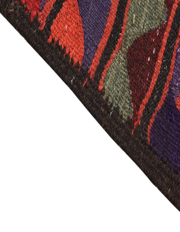 Detail image of 3' 9 x 8'  Hand Woven Kilim Fars Wool Runner Rug