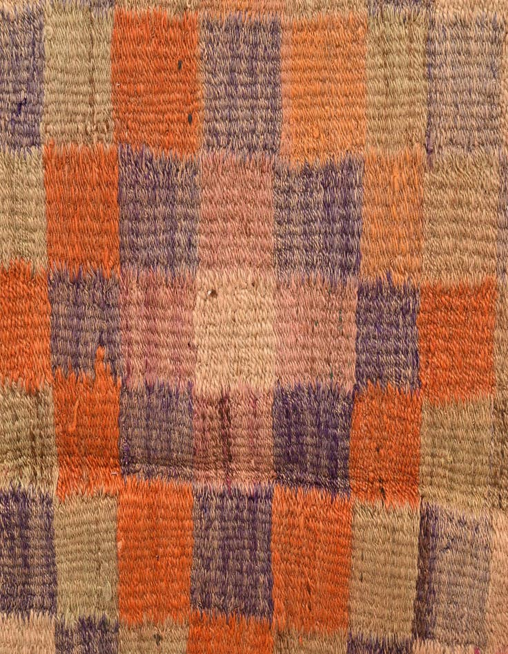 Detail image of 4' 2 x 10' 2  Hand Woven Kilim Fars Wool Runner Rug
