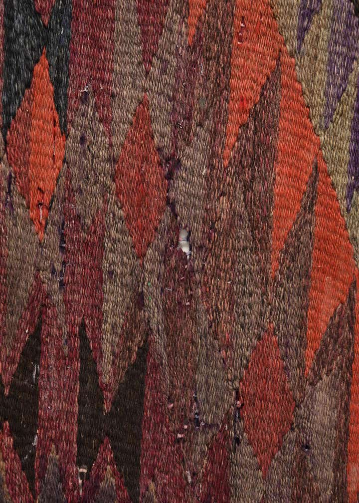 4' 2 x 9' 9 Hand Woven Kilim Fars Wool Runner Rug