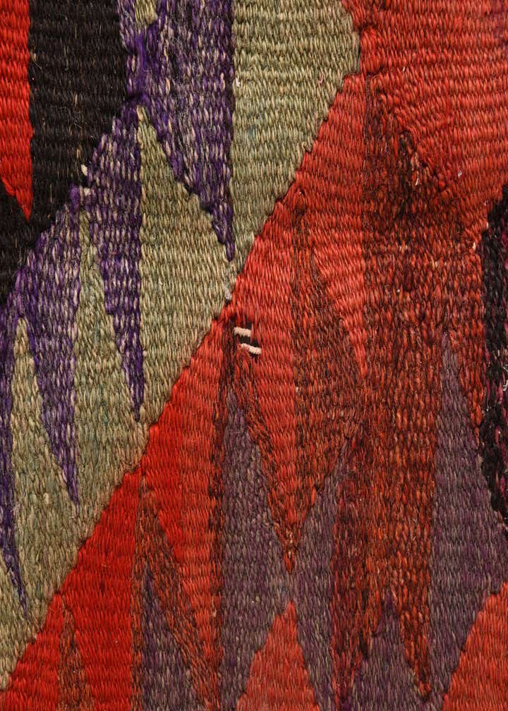 4' 2 x 9' 9 Hand Woven Kilim Fars Wool Runner Rug