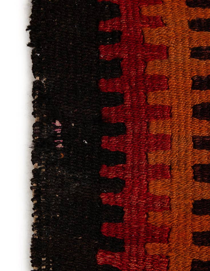 Detail image of 4' 5 x 8' 10  Hand Woven Kilim Fars Wool Runner Rug