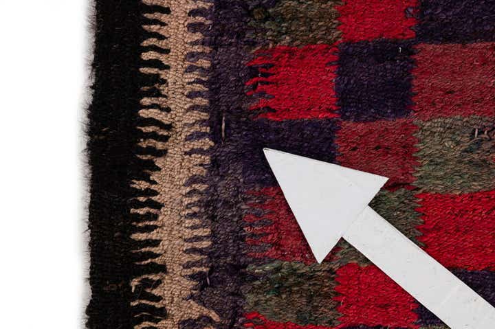 4' 6 x 9' 9 Hand Woven Kilim Fars Wool Runner Rug
