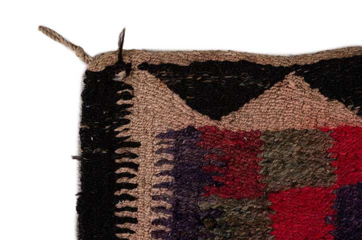 4' 6 x 9' 9 Hand Woven Kilim Fars Wool Runner Rug