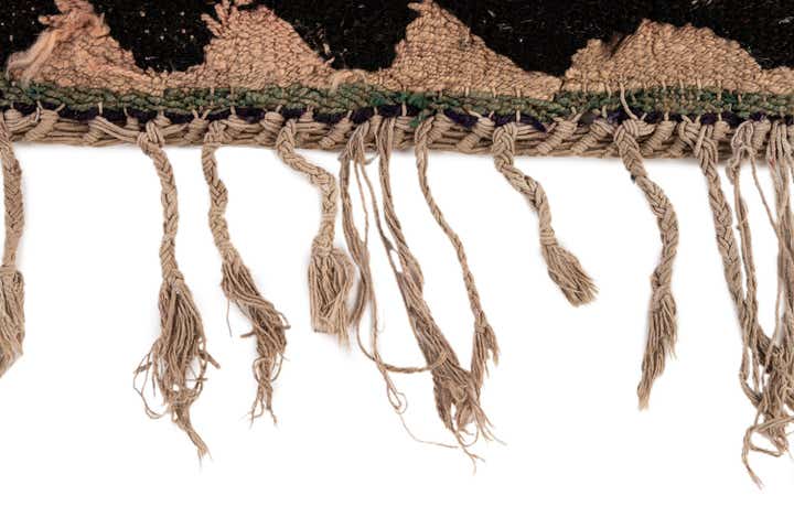 4' 6 x 9' 9 Hand Woven Kilim Fars Wool Runner Rug