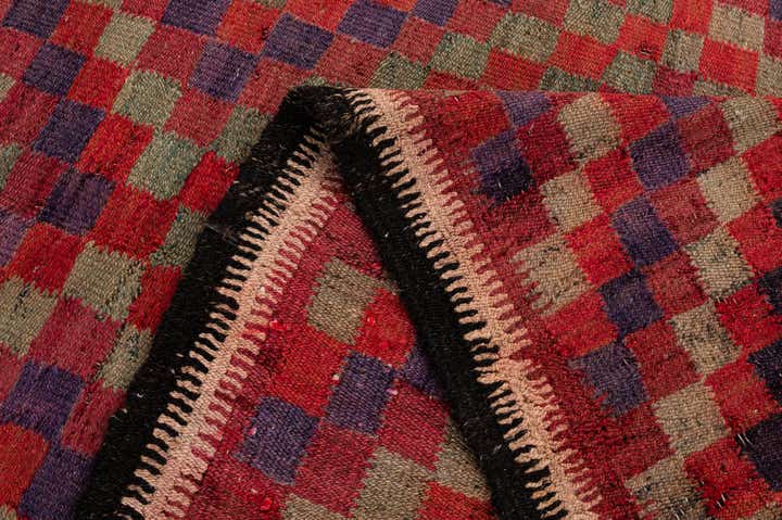 4' 6 x 9' 9 Hand Woven Kilim Fars Wool Runner Rug