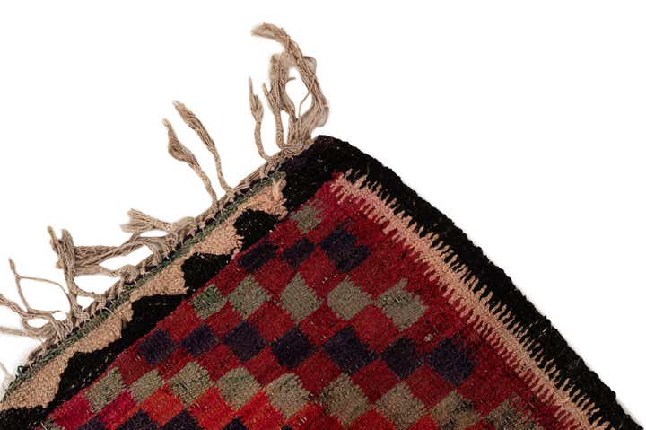 4' 6 x 9' 9 Hand Woven Kilim Fars Wool Runner Rug