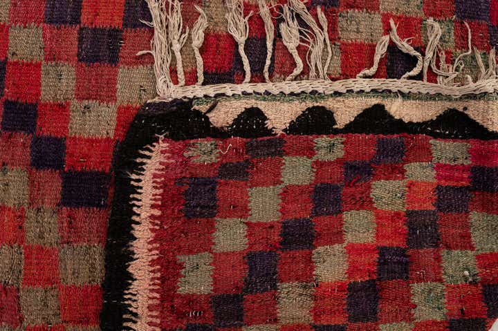 4' 6 x 9' 9 Hand Woven Kilim Fars Wool Runner Rug