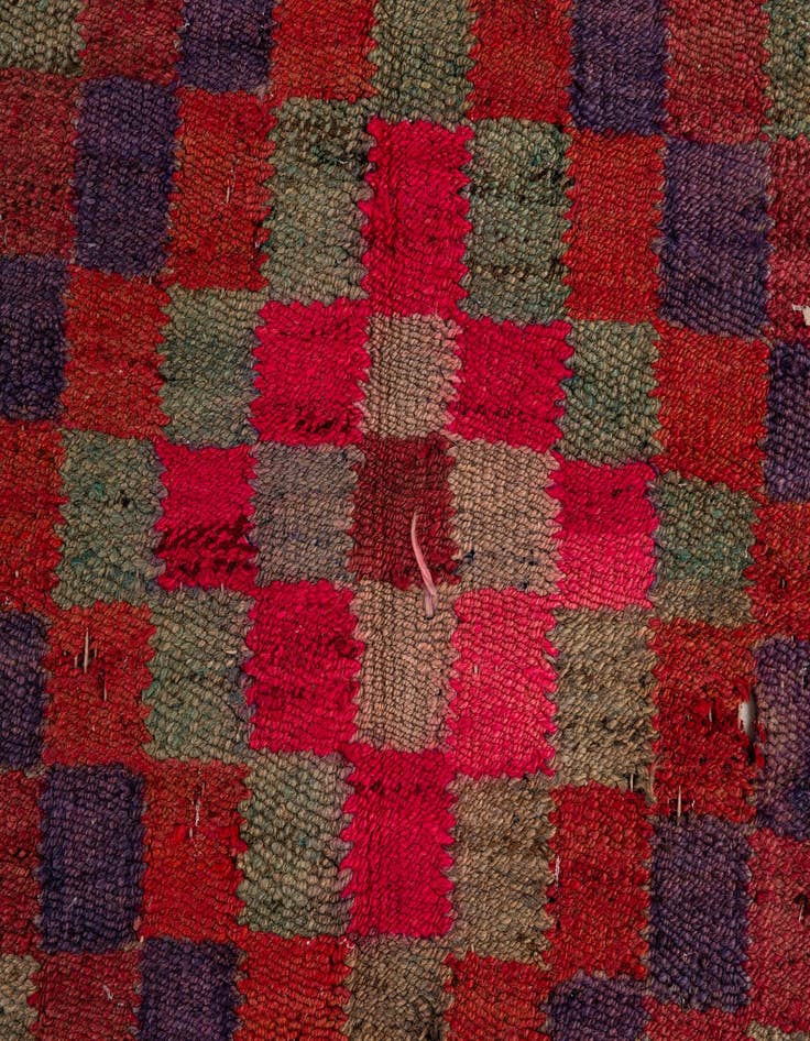 Detail image of 4' 6 x 9' 9  Hand Woven Kilim Fars Wool Runner Rug