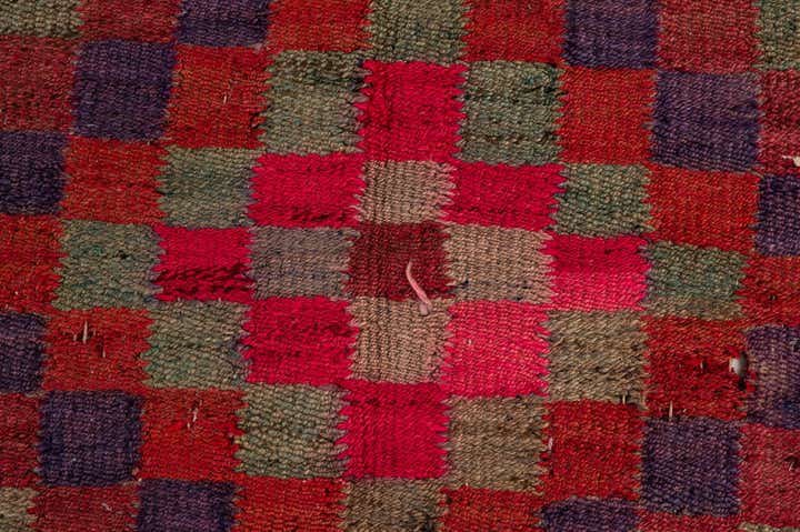 4' 6 x 9' 9 Hand Woven Kilim Fars Wool Runner Rug
