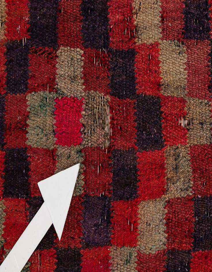 Detail image of 4' 6 x 9' 9  Hand Woven Kilim Fars Wool Runner Rug