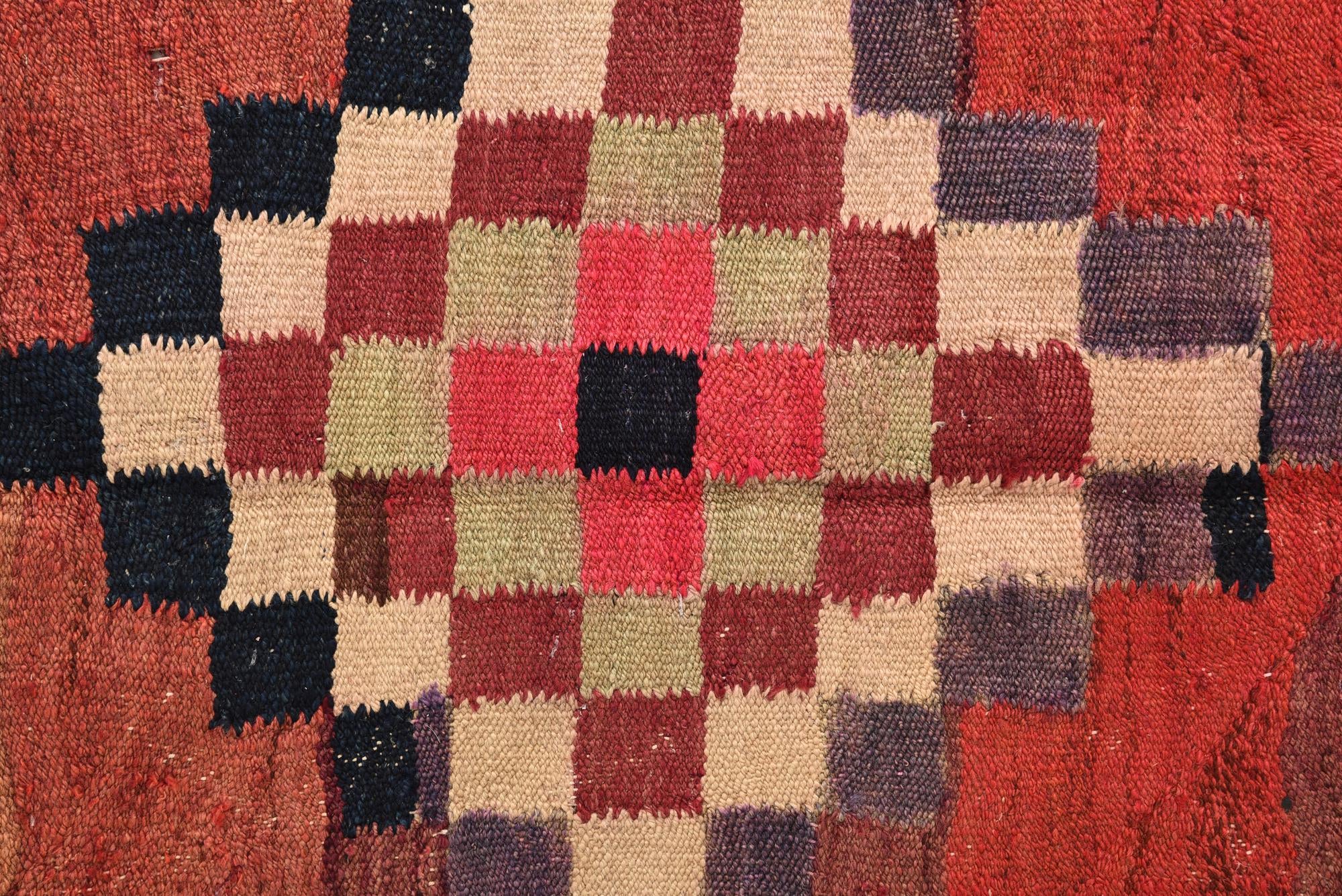 5' x 10' 9 Hand Woven Kilim Fars Wool Runner Rug