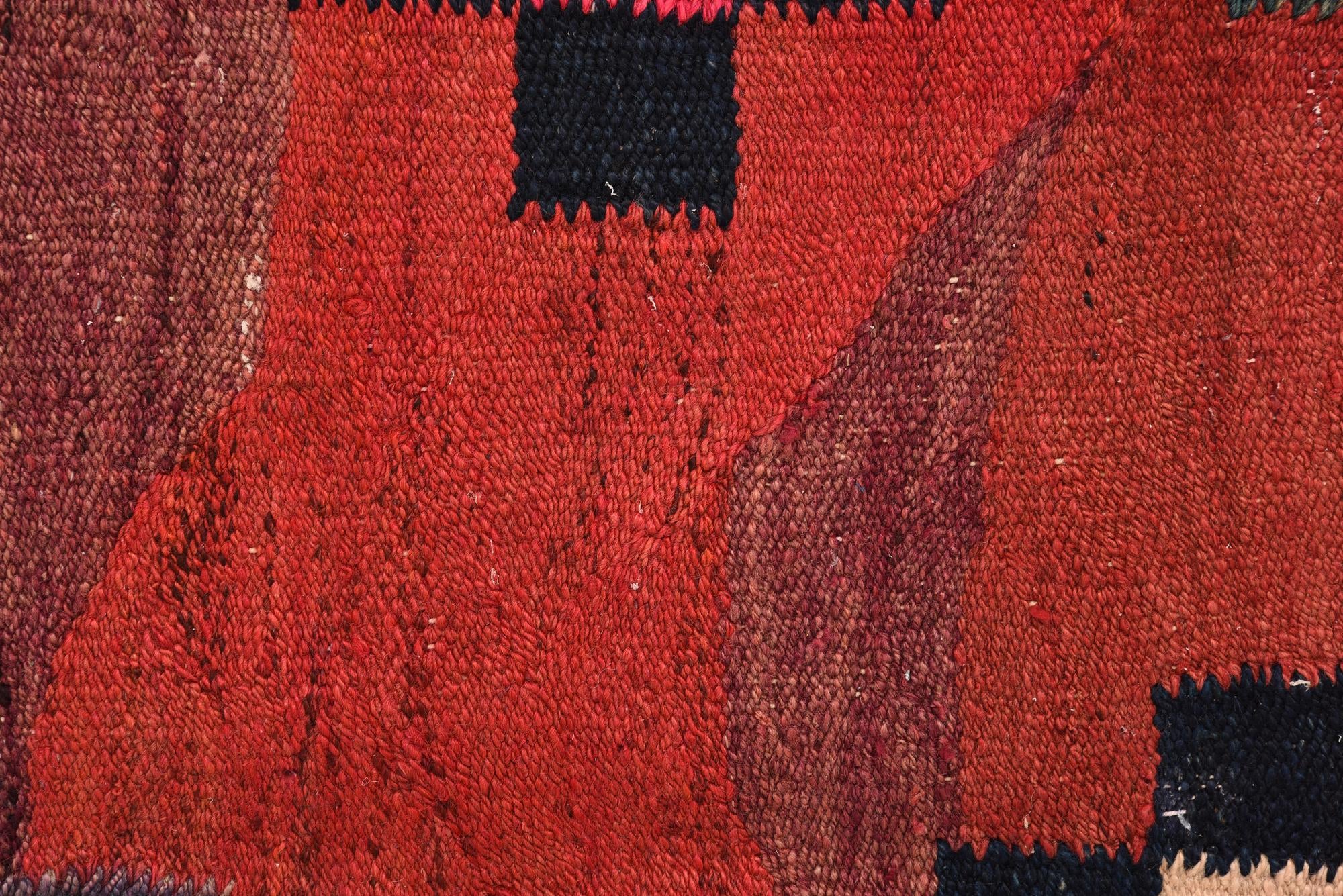5' x 10' 9 Hand Woven Kilim Fars Wool Runner Rug