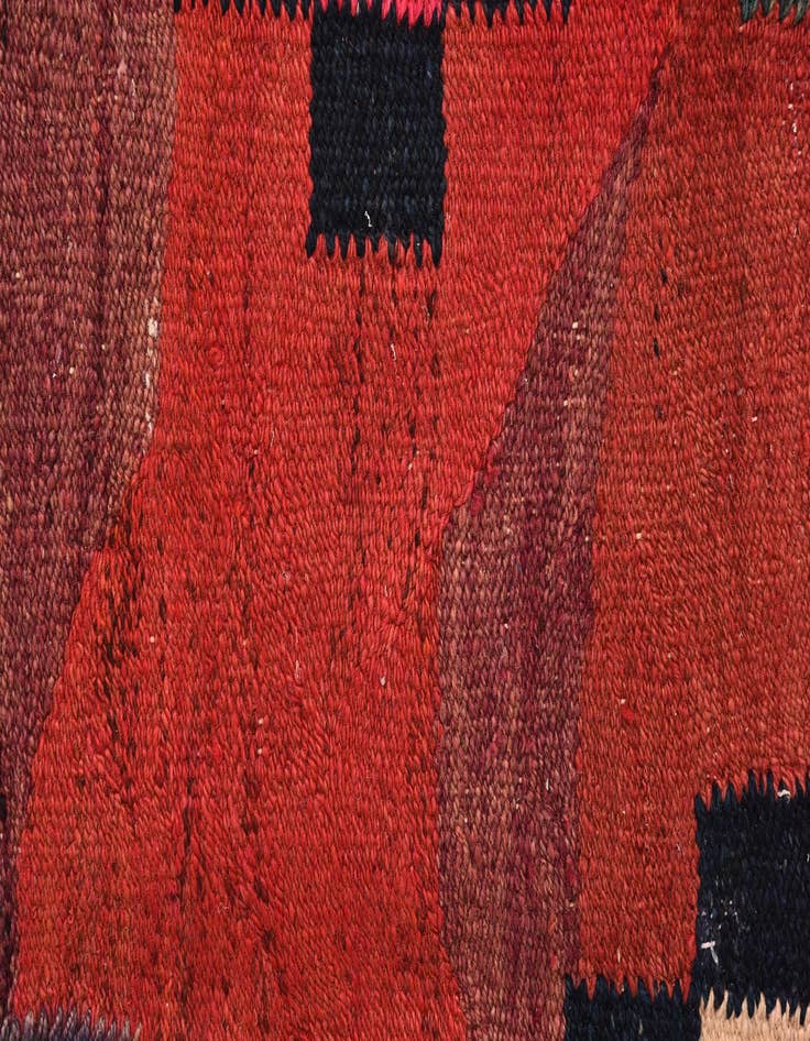 Detail image of 5' x 10' 9  Hand Woven Kilim Fars Wool Runner Rug