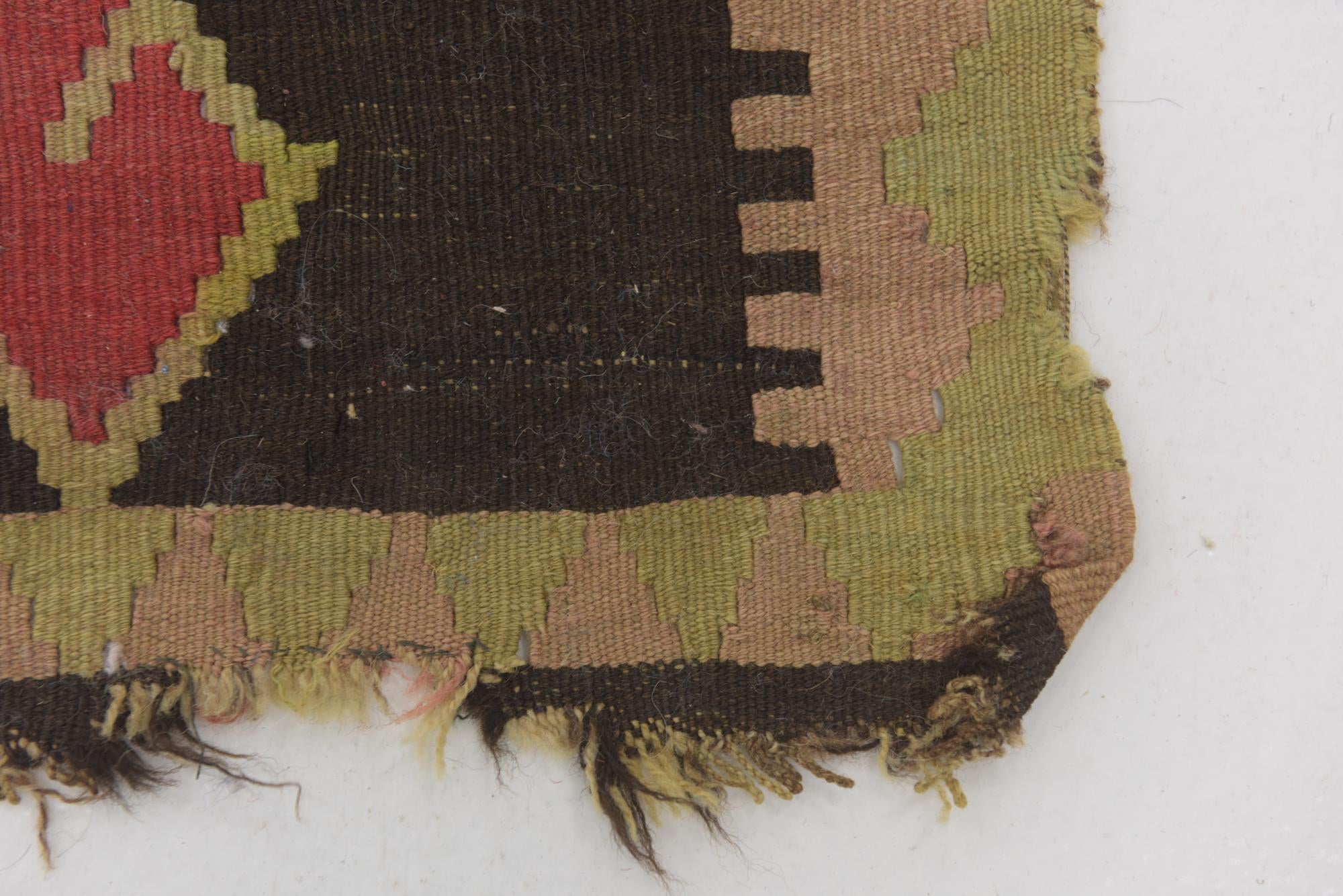 5' 4 x 11' 2 Hand Woven Kilim Fars Wool Runner Rug
