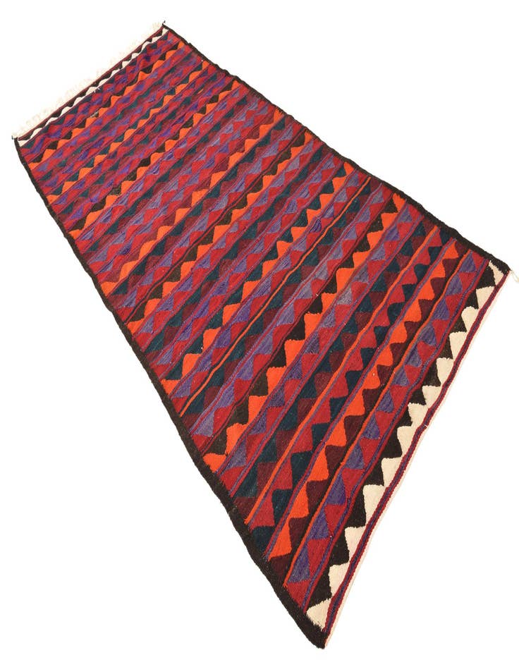 Detail image of 4' 6 x 10' 2  Hand Woven Kilim Fars Wool Runner Rug