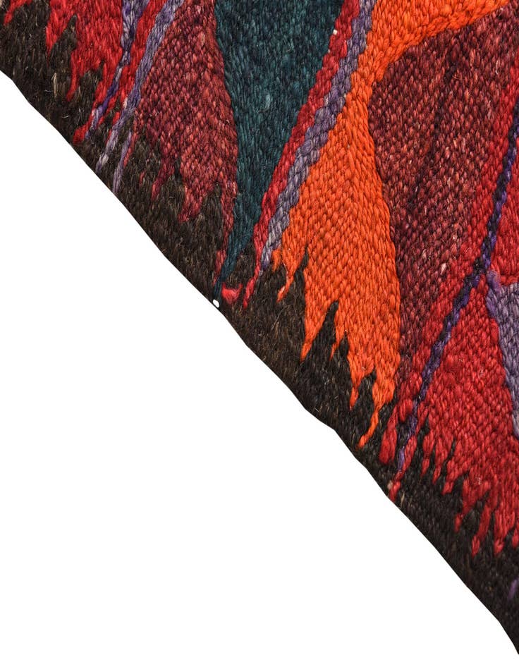 Detail image of 4' 6 x 10' 2  Hand Woven Kilim Fars Wool Runner Rug