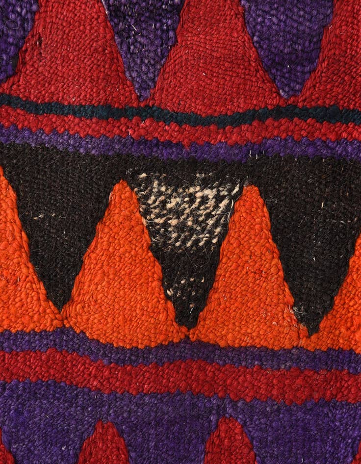 Detail image of 4' 6 x 10' 2  Hand Woven Kilim Fars Wool Runner Rug