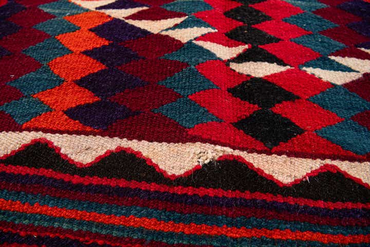 4' 10 x 8' 10 Hand Woven Kilim Fars Wool Runner Rug