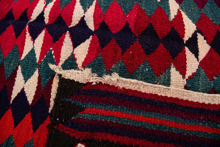 4' 10 x 8' 10 Hand Woven Kilim Fars Wool Runner Rug