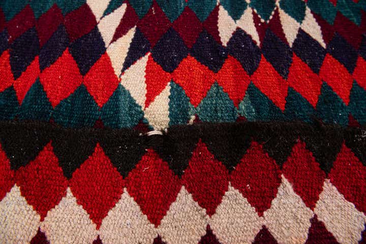 4' 10 x 8' 10 Hand Woven Kilim Fars Wool Runner Rug