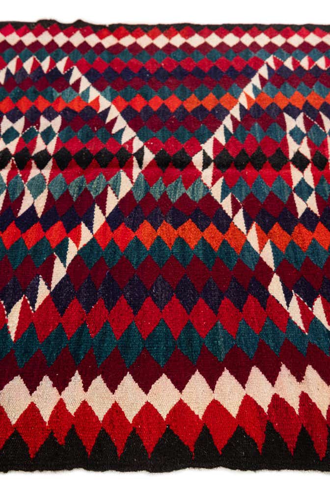 4' 10 x 8' 10 Hand Woven Kilim Fars Wool Runner Rug