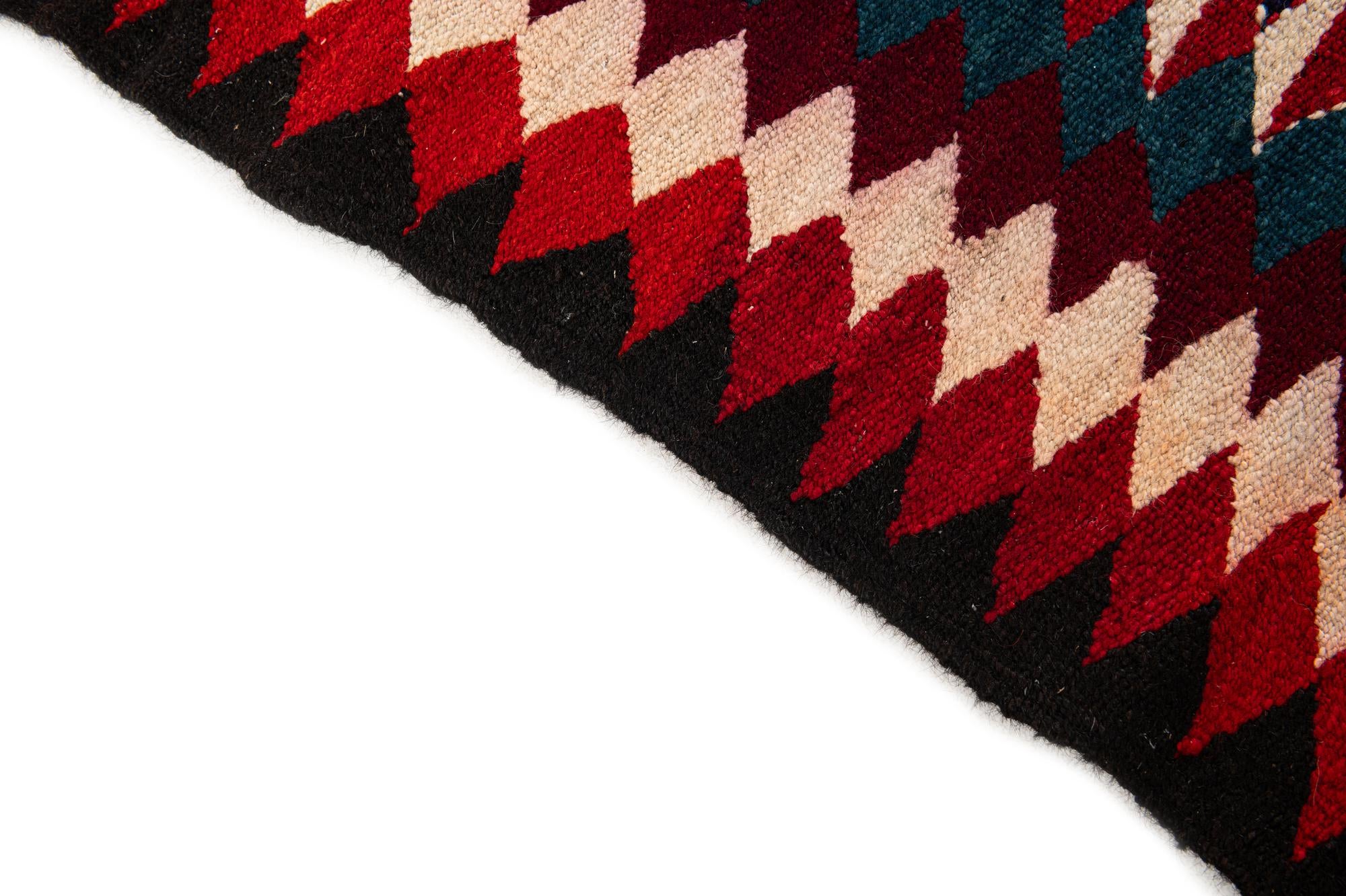 4' 10 x 8' 10 Hand Woven Kilim Fars Wool Runner Rug