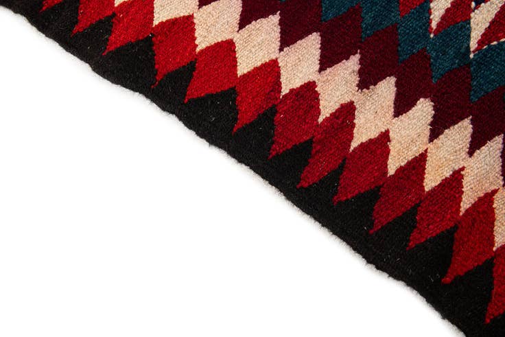Detail image of 4' 10 x 8' 10 Hand Woven Kilim Fars Wool Runner Rug