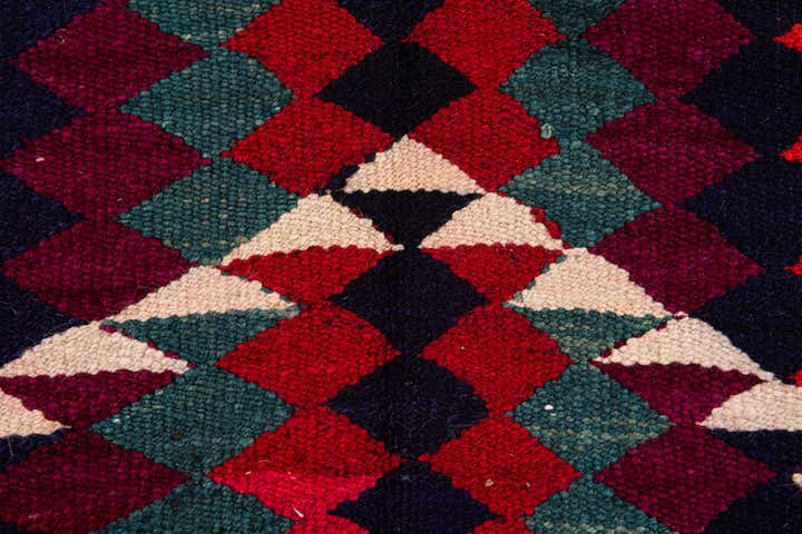 4' 10 x 8' 10 Hand Woven Kilim Fars Wool Runner Rug