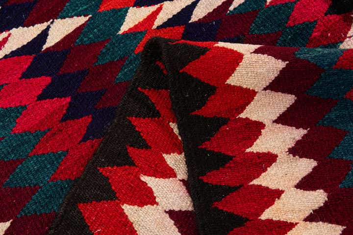 4' 10 x 8' 10 Hand Woven Kilim Fars Wool Runner Rug