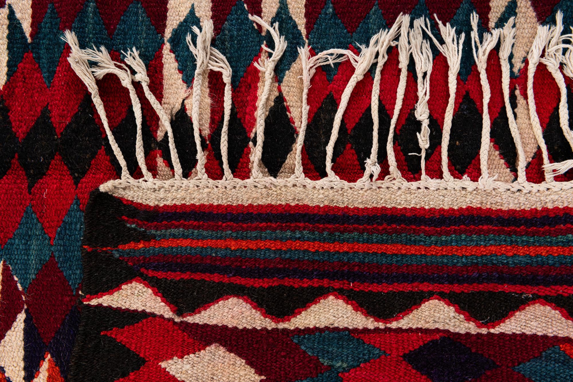 4' 10 x 8' 10 Hand Woven Kilim Fars Wool Runner Rug