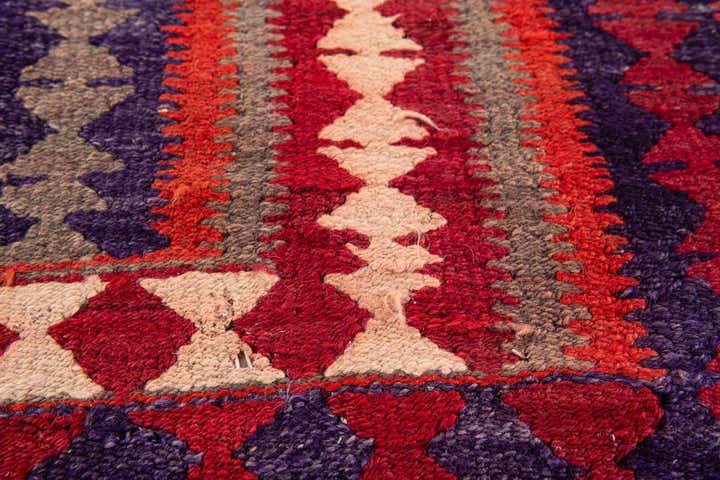 4' 4 x 8' 4 Hand Woven Kilim Fars Wool Runner Rug