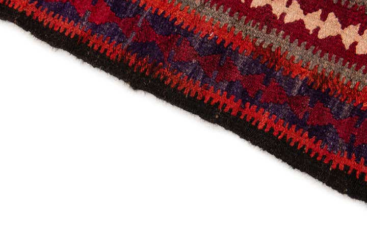 4' 4 x 8' 4 Hand Woven Kilim Fars Wool Runner Rug