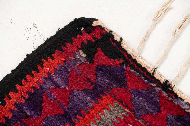 4' 4 x 8' 4 Hand Woven Kilim Fars Wool Runner Rug