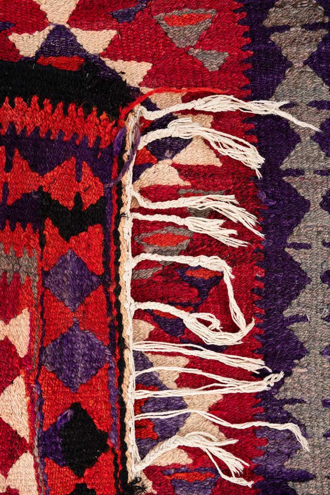 4' 4 x 8' 4 Hand Woven Kilim Fars Wool Runner Rug