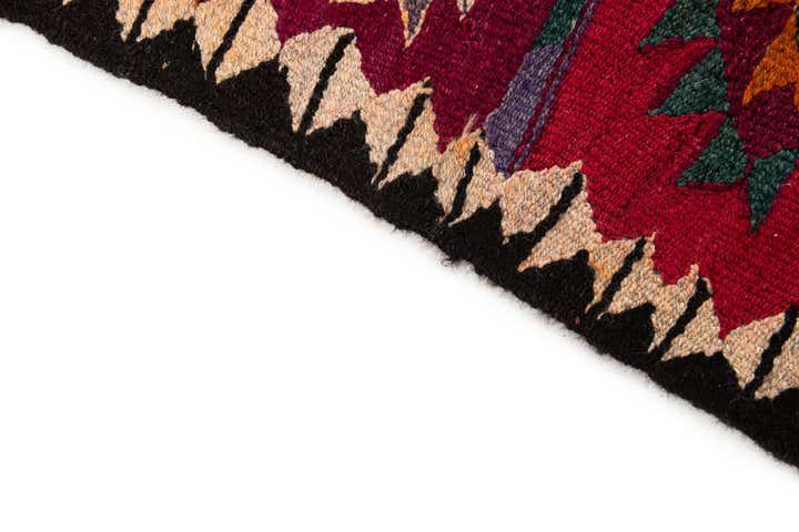 4' 5 x 9' 9 Hand Woven Kilim Fars Wool Runner Rug