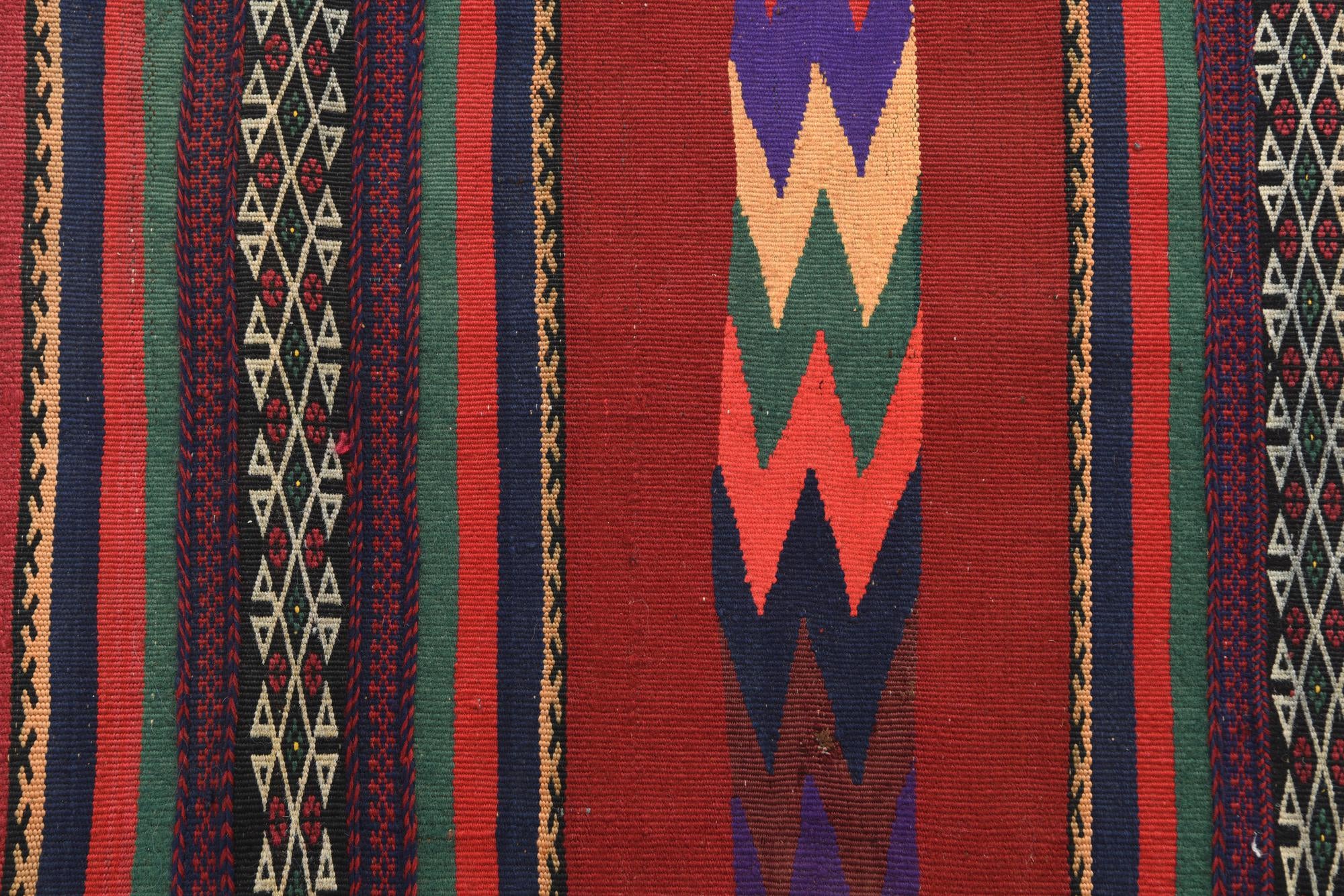 2' x 9' 10 Hand Knotted Kilim Fars Persian Wool Runner Rug