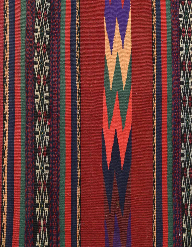 Detail image of 2' x 9' 10  Hand Knotted Kilim Fars Persian Wool Runner Rug