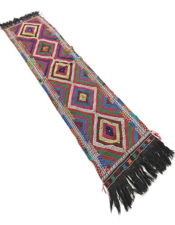 Detail image of 2' 3 x 8' 6  Hand Knotted Kilim Fars Persian Wool Runner Rug