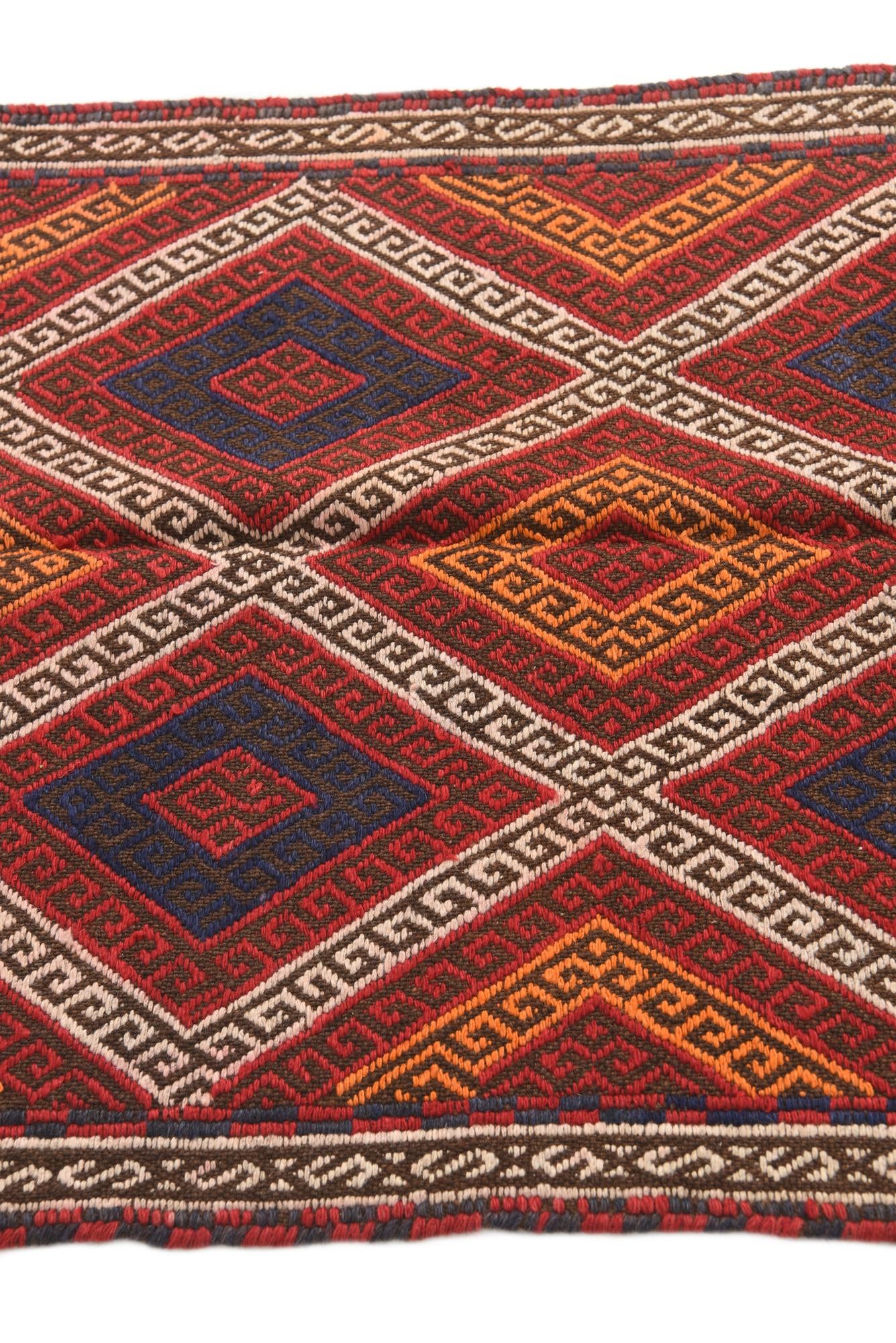 2' 6 x 9' 9 Hand Knotted Kilim Fars Persian Wool Runner Rug