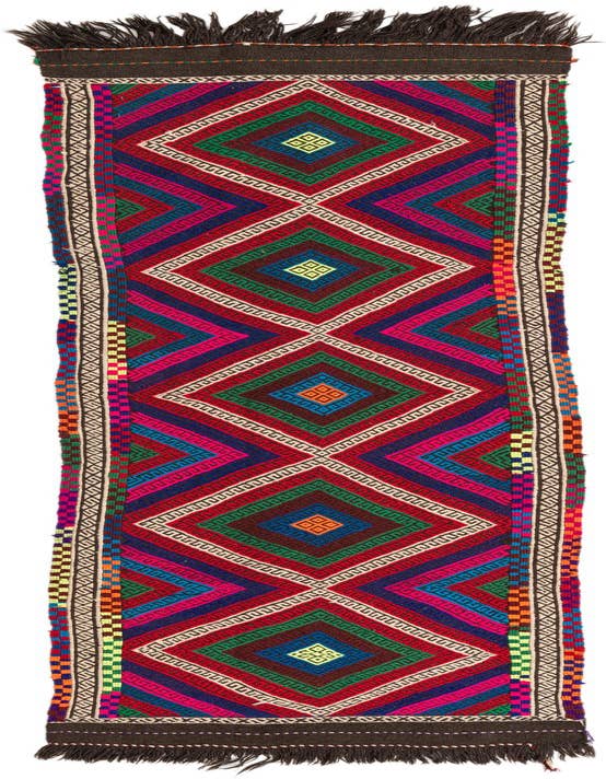 Detail image of 2' 2 x 8' 4 Hand Knotted Kilim Fars Persian Wool Runner Rug