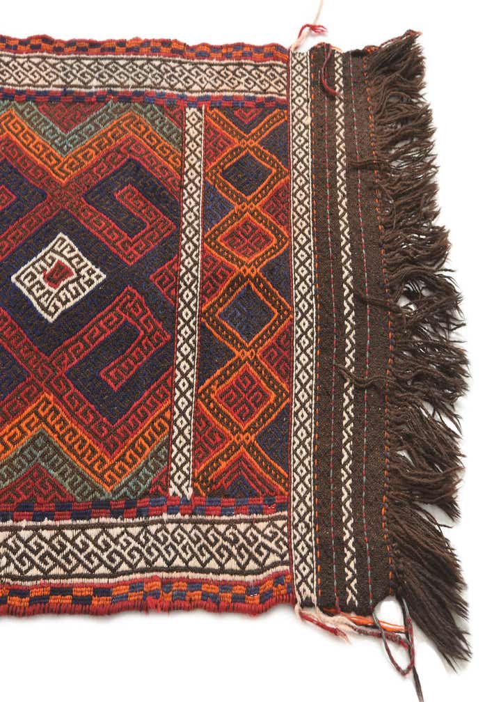 2' 1 x 10' 6 Hand Knotted Kilim Fars Persian Wool Runner Rug
