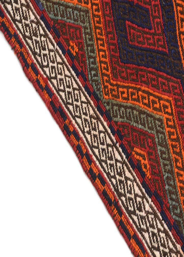 2' 1 x 10' 6 Hand Knotted Kilim Fars Persian Wool Runner Rug