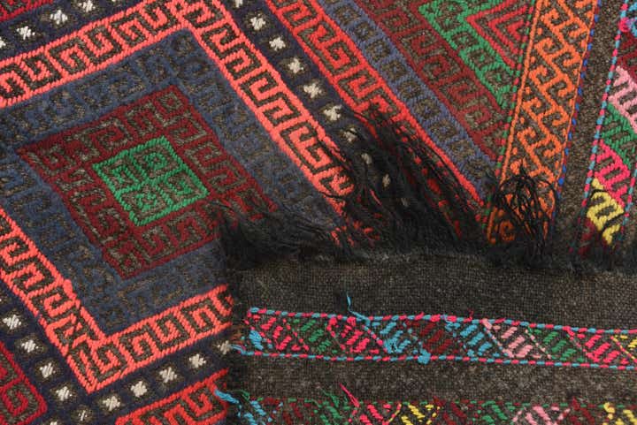 2' 1 x 8' 1 Hand Knotted Kilim Fars Persian Wool Runner Rug