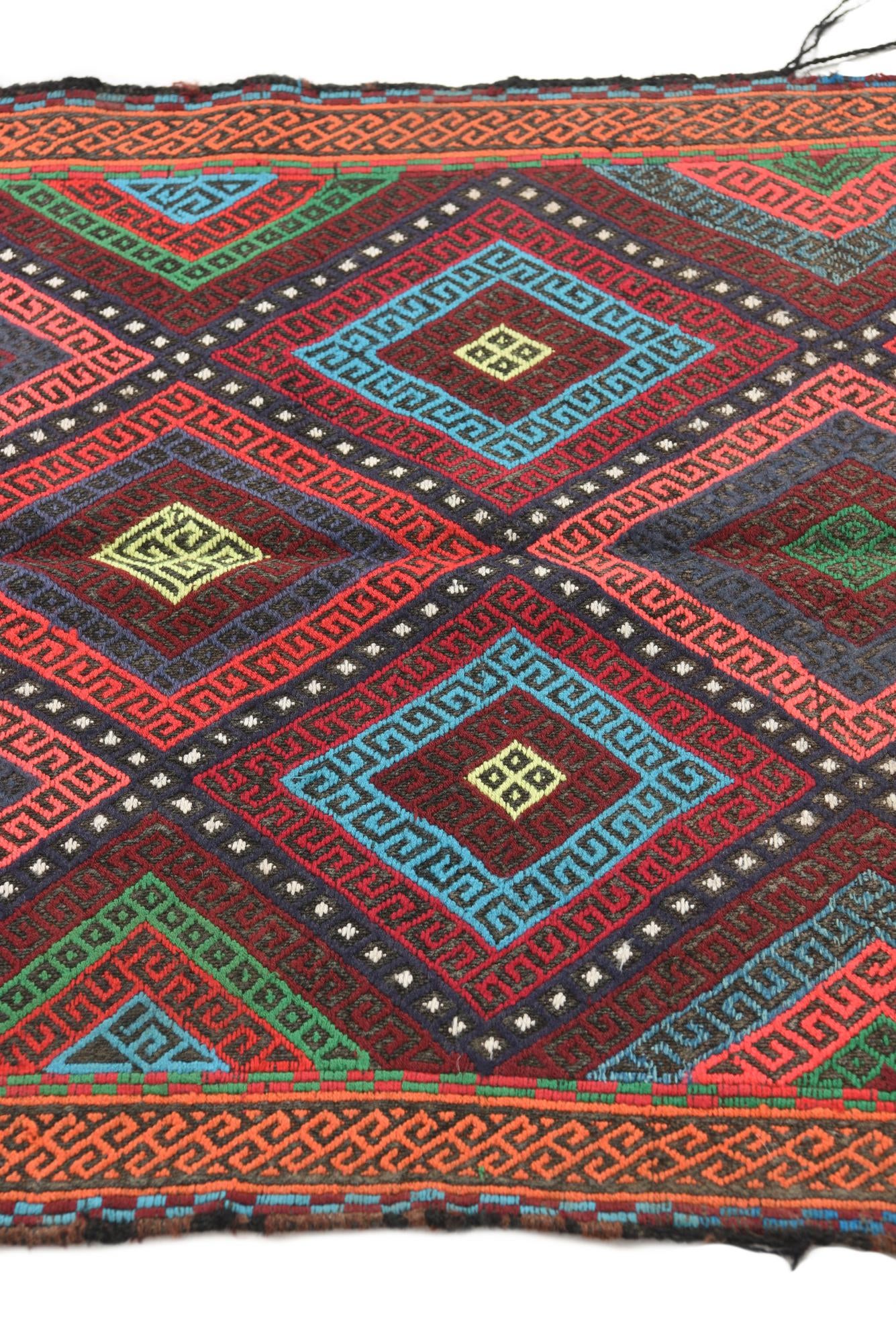 2' 1 x 8' 1 Hand Knotted Kilim Fars Persian Wool Runner Rug