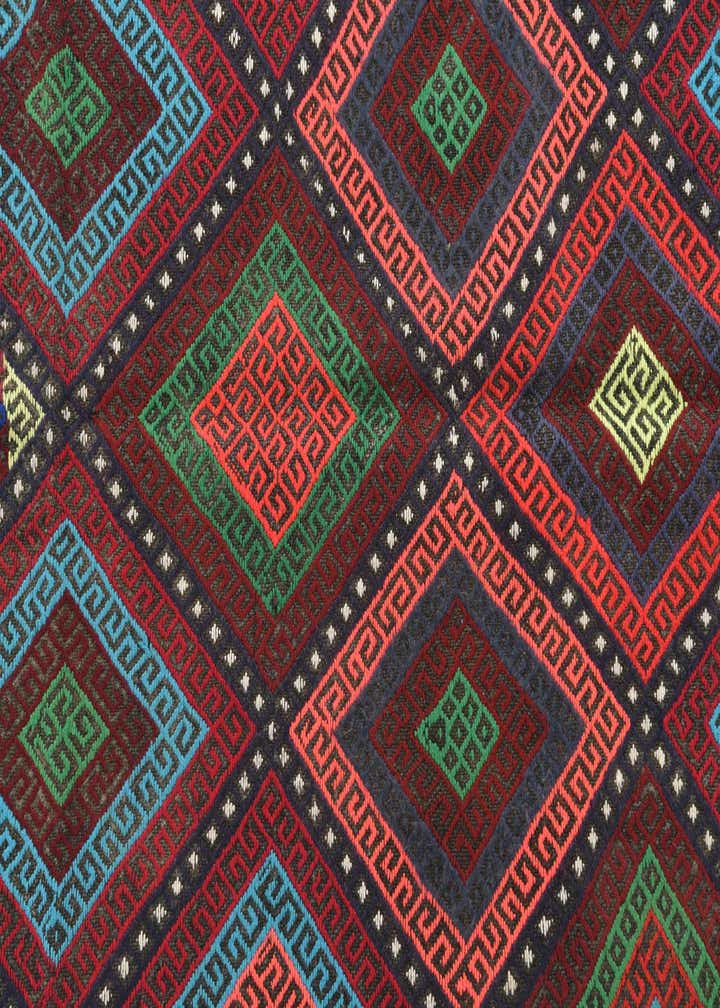 2' 1 x 8' 1 Hand Knotted Kilim Fars Persian Wool Runner Rug