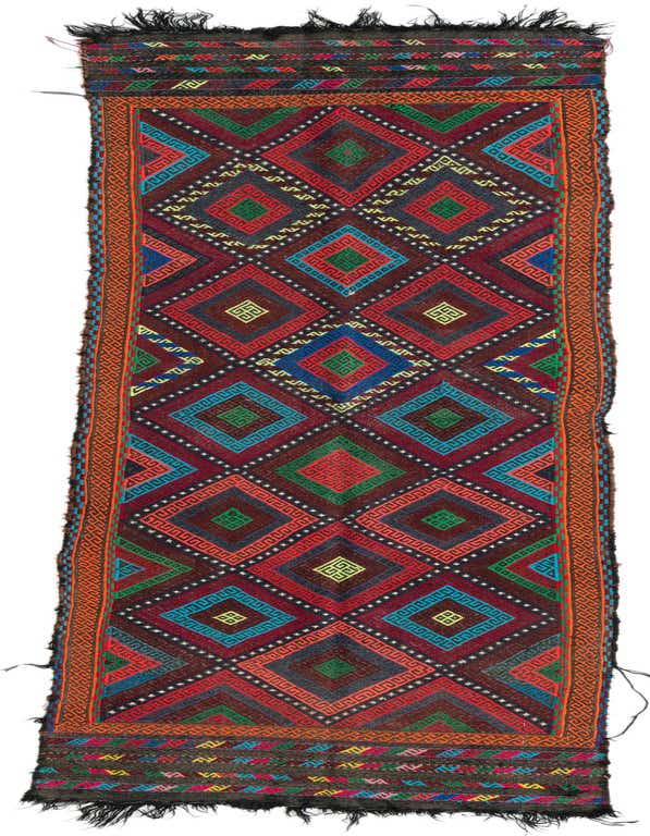 2' 1 x 8' 1 Hand Knotted Kilim Fars Persian Wool Runner Rug