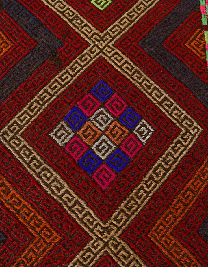 2' 2 x 7' 5 Hand Knotted Kilim Fars Persian Wool Runner Rug