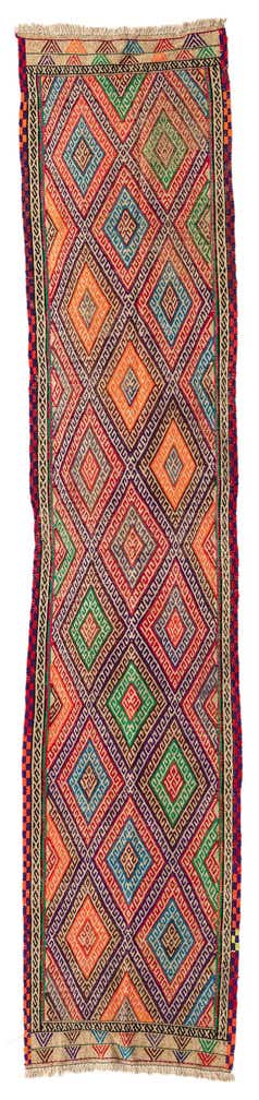 2' x 9' 9 Hand Knotted Kilim Fars Persian Wool Runner Rug