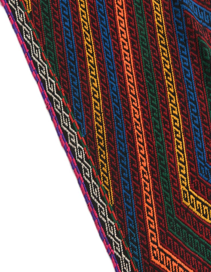 Detail image of 2' 10 x 8' 9 Hand Knotted Kilim Fars Persian Wool Runner Rug