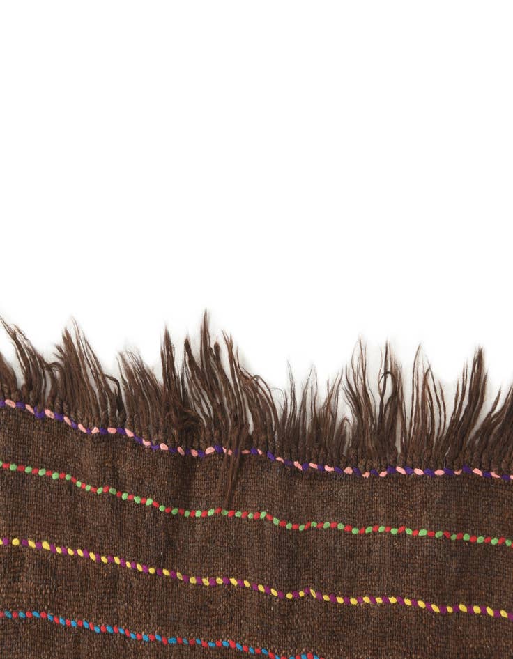 Detail image of 2' x 8'  Hand Knotted Kilim Fars Persian Wool Runner Rug